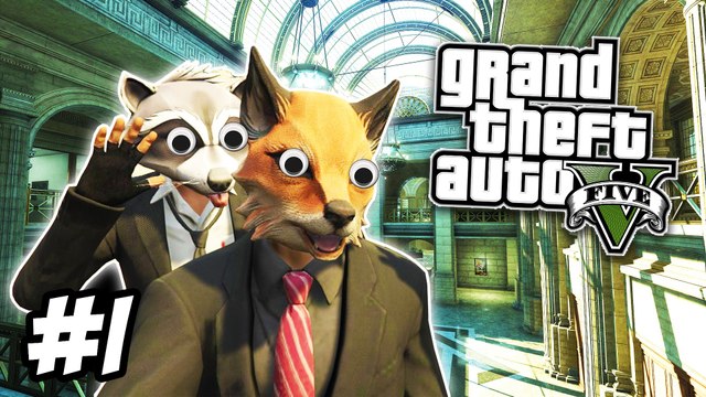 GTA 5 Heists #1 - THE BANK JOB! (GTA 5 Funny Moments)