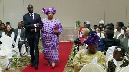 Bridal Party and Newlyweds Walk Down the Aisle at A Nigerian Wedding GTA