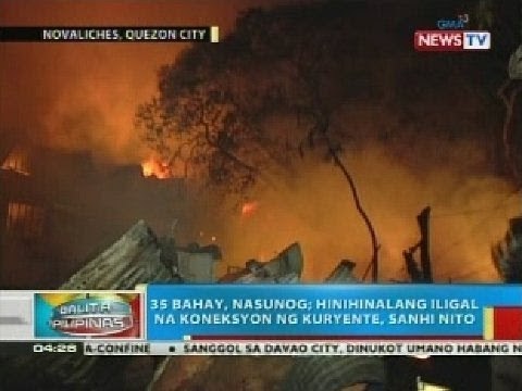 BP: 35 bahay sa Quezon City, nasunog dahil umano sa iligal na koneksyon ng kuryente