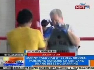NTG: Pacquiao, puspusan na ang training para sa darating na laban vs Bradley