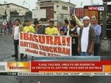 BT: Ilang trucker, hindi pa rin bumibitiw sa protesta vs. daytime truck ban sa Maynila