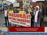 UB: Mga truck, ayaw pa ring bumiyahe bilang protesta sa truck ban sa Maynila
