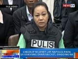 NTG: Checkup ni Janet Lim-Napoles para sa kanyang ovarian cyst, ongoing na