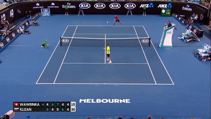 Open d'Australie  Stan Wawrinka dégomme Martin Klizan [HD ]