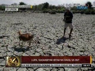 24Oras: Lupa, nagkabitak-bitak na dahil sa init