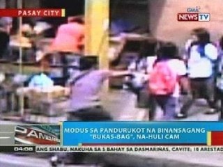 BP: Modus sa pandurukot na binansagang 'bukas-bag' sa Taft Avenue, na-huli cam