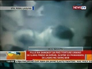 Pulis na sangkot sa pag-torture umano sa ilang preso sa Biñan, suspek sa pamamaril