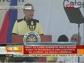 BT: Petilla, nangakong maibabalik ang kuryente sa Davao Oriental sa loob ng 45 araw