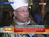 BT: Cardinal Quevedo, mainit na sinalubong sa kanyang unang misa sa Pilipinas