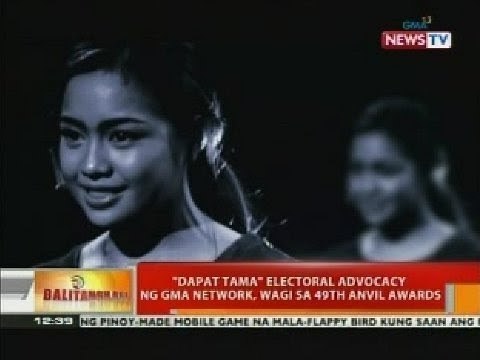 BT: 'Dapat Tama' electoral advocacy ng GMA Network, wagi sa 49th Anvil Awards