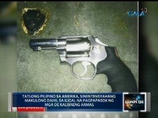 Saksi: 3 Pilipino, kulong sa Amerika dahil sa iligal na pagpasok ng mga de-kalibreng armas
