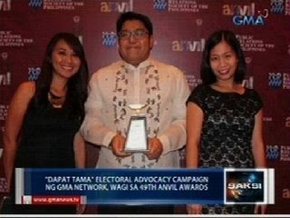 "Dapat Tama" electoral advocacy campaign ng GMA Network, kinilala sa 49th Anvil Awards