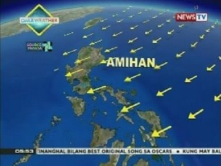 QRT: GMA weather update as of 5:54pm (March 3, 2014)