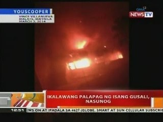 BT: Ikalawang palapag ng isang gusali, nasunog