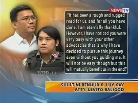 BT: Sulat ni Benhur Luy kay Atty. Levito Baligod