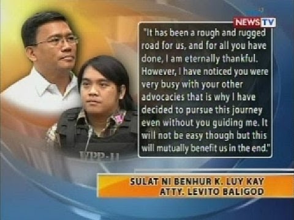 BT: Sulat ni Benhur Luy kay Atty. Levito Baligod