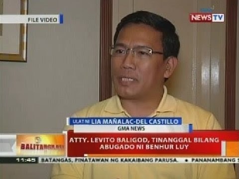 BT: Atty. Levito Baligod, tinanggal bilang abugado ni Benhur Luy