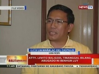 BT: Atty. Levito Baligod, tinanggal bilang abugado ni Benhur Luy