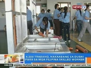 NTG: 4,200 trabaho, nakaabang sa Dubai para sa mga Filipina skilled worker