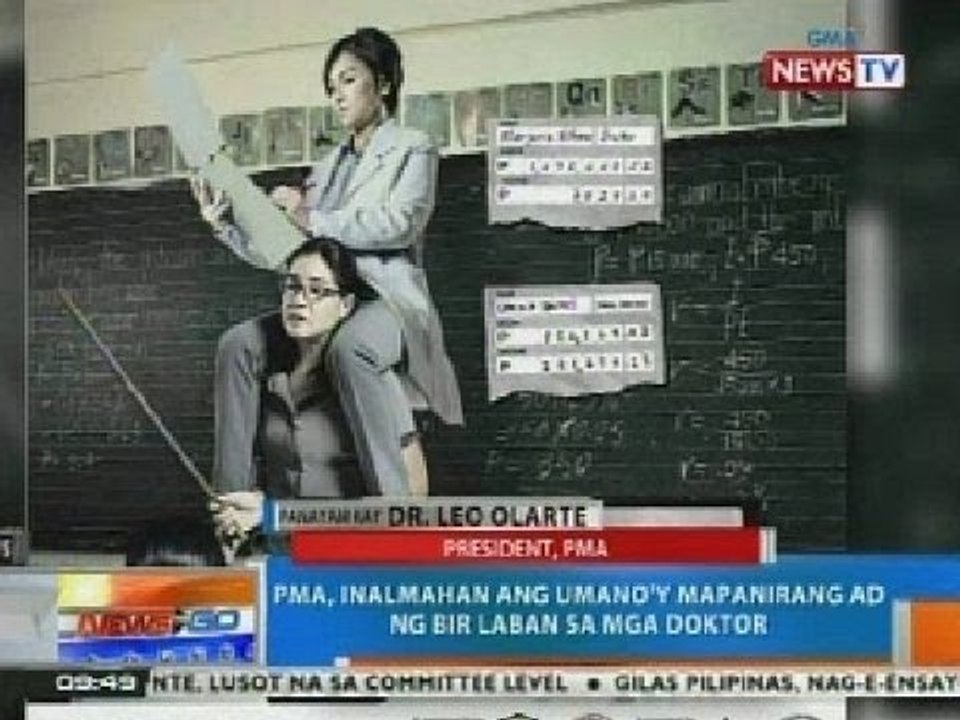 NTG: PMA, inalmahan ang umano'y mapanirang ad ng BIR vs mga doktor