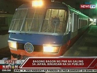 SONA: Bagong bagon ng PNR na galing sa Japan, binuksan na sa publiko