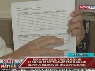 Mga mambabatas, kaya pa rin daw diktahan ang paglalagakan ng pondo tulad ng Pork system