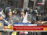 BT: Mga pulis at raliyista, nagkagirian sa harap ng Batasan Complex