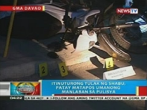 Itinuturong tulak ng shabu, patay matapos umanong manlaban sa pulisya sa Davao City