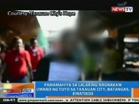 NTG: Pamamahiya sa lalaking nagnakaw umano ng tuyo sa Tanauan City, Batangas, binatikos