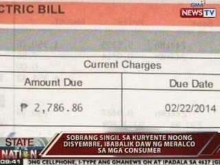 SONA: Sobrang singil sa kuryente noong disyembre, ibabalik ng Meralco sa mga consumer