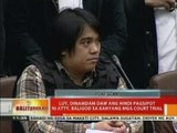 BT: Sec. de Lima, napansin na raw noon na may problema sina Luy at Atty. Baligod