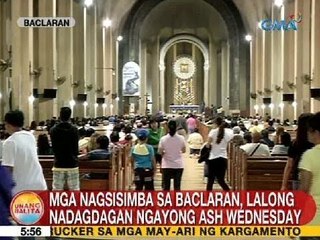 UB: Mga nagsisimba sa Baclaran, lalong nadagdagan ngayong Ash Wednesday
