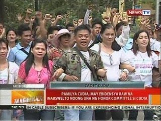BT: Pamilya Cudia, may ebidensya raw na inabswelto noong una ng honor committee si Cudia