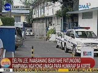 UB: Lee, inaasahang ibabiyahe patungong Pampanga ngayong umaga para humarap sa korte