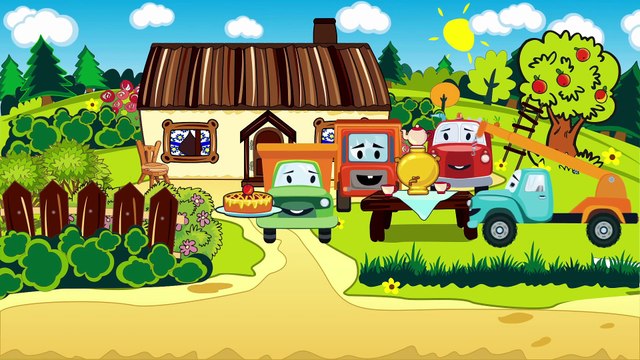 Akıllı arabalar - Yarış arabaları ve Polis arabası! Eğitici çizgi film - Arabalar çizgi filmi