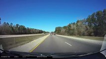 Car accident caught on Dashcam - nearly side swiped