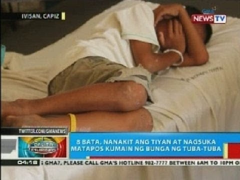 8 bata sa Ivisan, Capiz, nagsuka matapos kumain ng bunga ng tuba-tuba