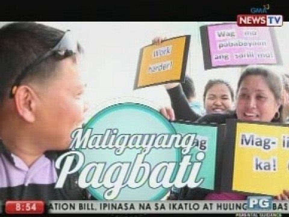 Good News: Social experiment: Positive messages for the hardworking Kapuso