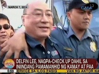 UB: Delfin Lee, nagpa-check up dahil sa iniindang pamamanhid ng kamay at paa