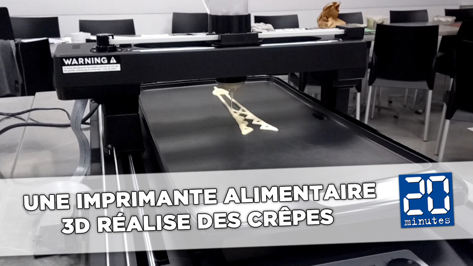 Rennes: Une imprimante 3D alimentaire réalise des crèpes très design -  Vidéo Dailymotion