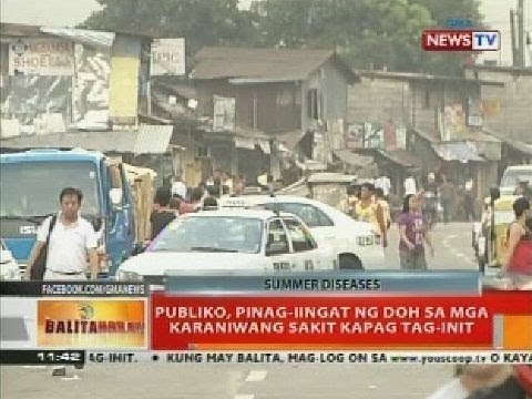 BT: Publiko, pinag-iingat ng DOH sa mga karaniwang sakit kapag tag-init