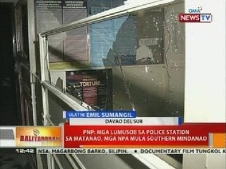 BT: PNP: Mga lumusob sa police station sa Matanao, mga NPA mula Southern Mindanao
