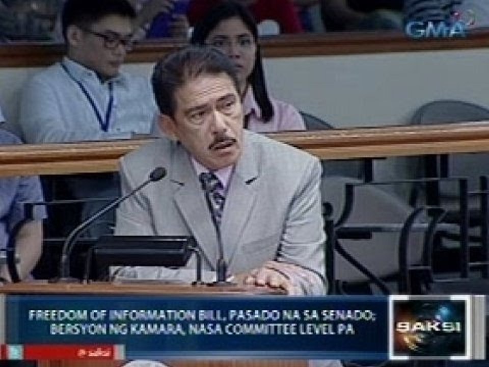 Saksi: Freedom of Information bill, pasado na sa Senado; bersyon ng Kamara, nasa committee level pa