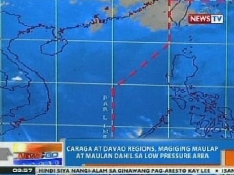 NTG: CARAGA at Davao Regions, magiging maulap at maulan dahil sa LPA