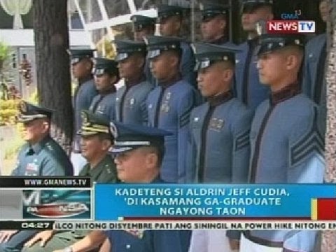 BP: PMA cadet na si Aldrin Jeff Cudia, 'di kasamang ga-graduate ngayong taon