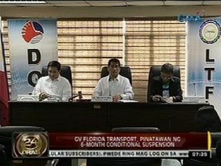 24Oras: GV Florida Transport, pinatawan ng 6-month conditional suspension