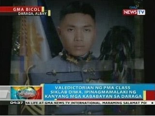 Valedictorian ng PMA Class Siklab Diwa, ipinagmamalaki ng kanyang mga kababayan sa Daraga, Albay