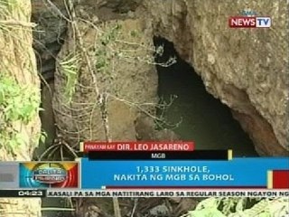 Panayam kay MGB Dir. Leo Jasareno kaugnay ng 1,333 sinkhole na nakita sa Bohol