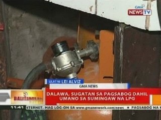 BT: Dalawa, sugatan sa pagsabog dahil umano sa sumingaw na LPG