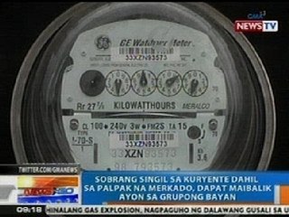 NTG: Bayan: Sobrang singil sa kuryente dahil sa palpak na merkado, dapat maibalik